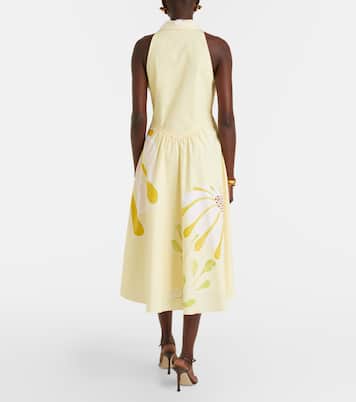 Vestido midi Floral Power en mezcla de algodón floral | Dorothee Schumacher