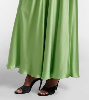 Lace-trimmed silk cocktail dress | Rodarte