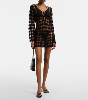 Crochet cotton minidress | Anna Kosturova