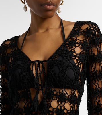 Crochet cotton minidress | Anna Kosturova