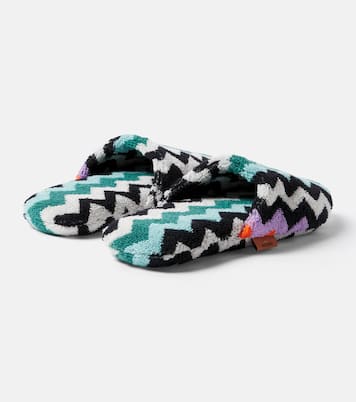 Slippers Best Zigzag aus Baumwollfrottee  | Missoni