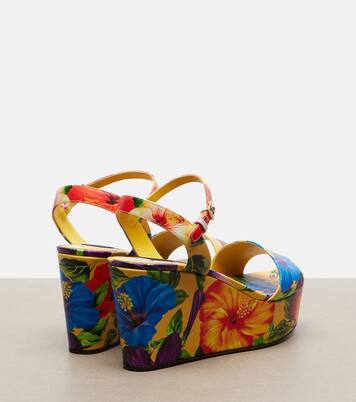 Bianca floral wedges | Dolce&Gabbana