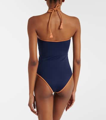 Cutout halterneck swimsuit | Johanna Ortiz