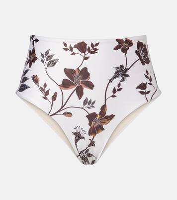 Magenta floral bikini bottoms | Agua by Agua Bendita