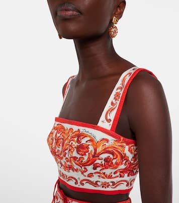 Majolica printed crop top | Dolce&Gabbana