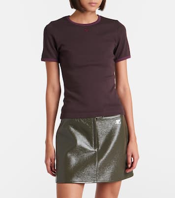 T-Shirt aus Baumwoll-Jersey | Courrèges