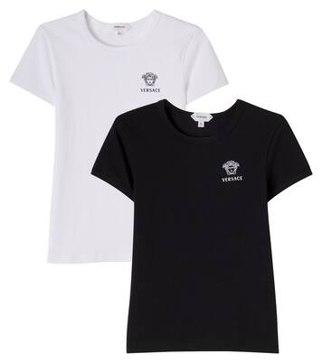 Set of 2 logo cotton-blend T-shirts | Versace Kids