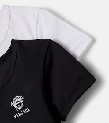 Set of 2 logo cotton-blend T-shirts | Versace Kids