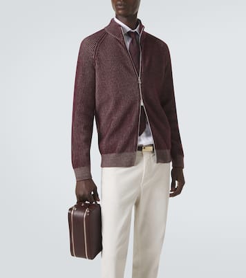 Leather toiletry bag | Brunello Cucinelli