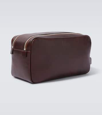 Leather toiletry bag | Brunello Cucinelli