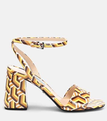 Bedruckte Sandalen aus Leder | Prada