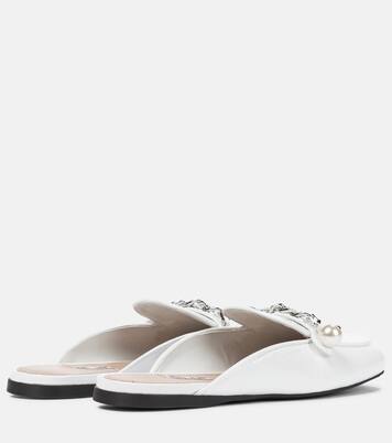 Verzierte Slippers aus Lackleder | Miu Miu