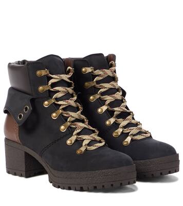 Eileen leather and suede hiking boots | See By Chloé