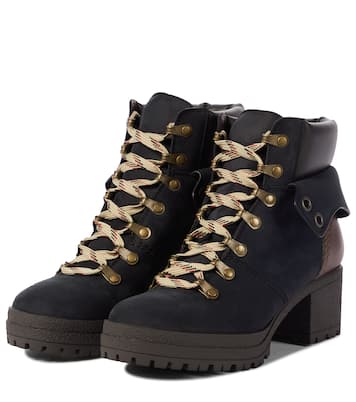 Eileen leather and suede hiking boots | See By Chloé