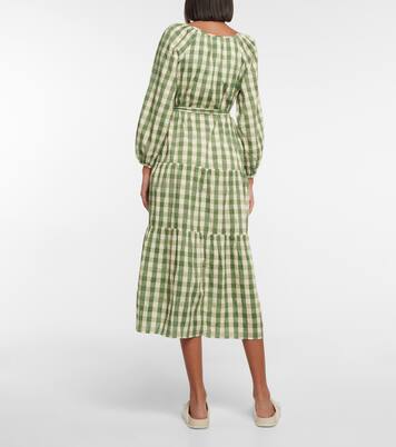 Robe Trish en coton à carreaux | Velvet