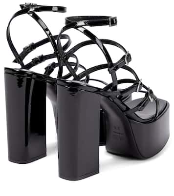 Plateausandalen Jessica aus Lackleder | Paris Texas