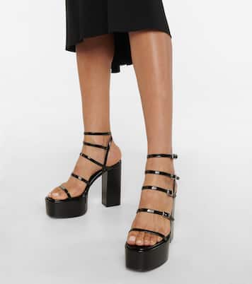 Plateausandalen Jessica aus Lackleder | Paris Texas