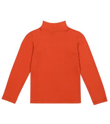 Embellished jersey mockneck top | Monnalisa