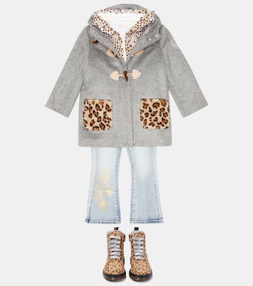 Bedruckte Kapuzenjacke aus Jersey | Monnalisa