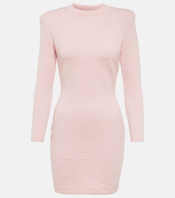 Robe en jacquard de laine mélangée | Balmain