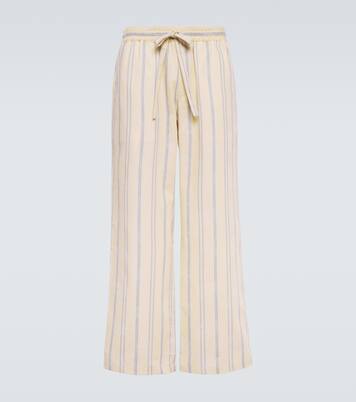 Floral jacquard pants | Commas