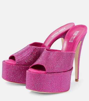 Verzierte Plateau-Pantoletten Holly 105 | Paris Texas