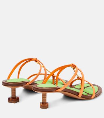 صندل من الجلد Les Sandales Basses Pralu | Jacquemus