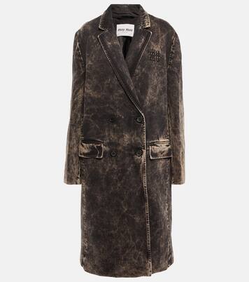 Bleached denim coat | Miu Miu