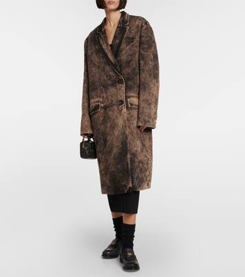 Bleached denim coat | Miu Miu