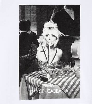 “Ciao, Kim” printed cotton T-shirt | Dolce&Gabbana Kids