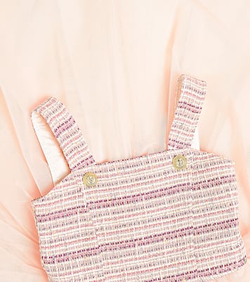 Cotton-blend tweed dress | Balmain Kids