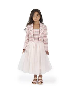 Cotton-blend tweed dress | Balmain Kids