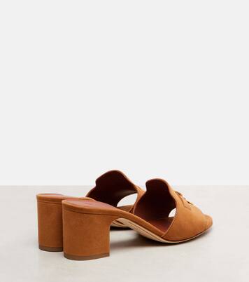 Pantoletten Summer Charms aus Veloursleder | Loro Piana