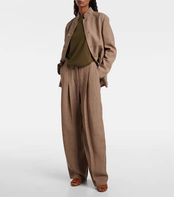 Pantoletten Summer Charms aus Veloursleder | Loro Piana