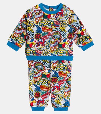 Baby cotton sweatshirt and sweatpants set | Marc Jacobs Kids