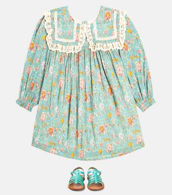 Arinola lace-trimmed floral cotton dress | Louise Misha
