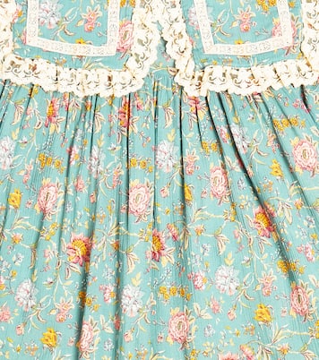 Arinola lace-trimmed floral cotton dress | Louise Misha