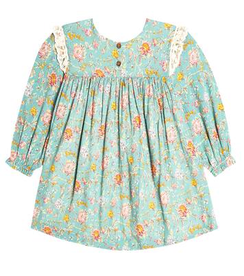 Arinola lace-trimmed floral cotton dress | Louise Misha