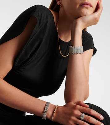 Brazalete Classic de oro de 18 ct con diamantes | Suzanne Kalan