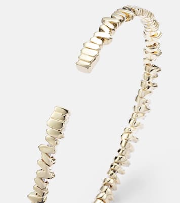 Brazalete Classic de oro de 18 ct con diamantes | Suzanne Kalan