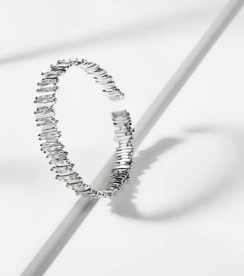 Armreif aus 18kt Weißgold mit Diamanten | Suzanne Kalan