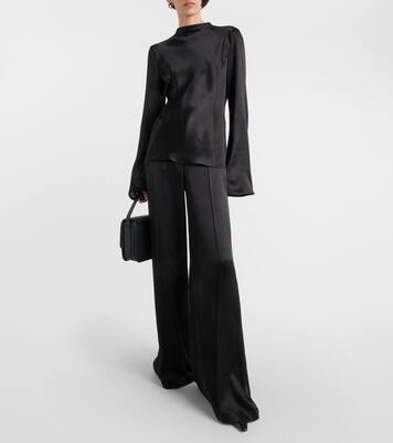 Weite Hose Mabon aus Seide | Gabriela Hearst