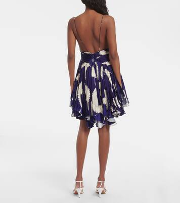 Robe Margot imprimée en satin | Khaite