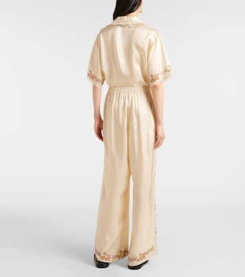 Bedruckte Hose aus Satin | Marni