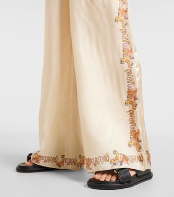 Bedruckte Hose aus Satin | Marni