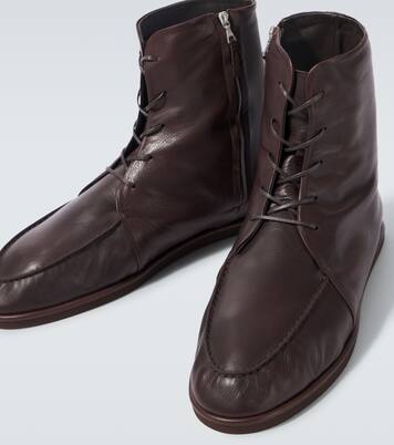 Leather ankle boots | Auralee