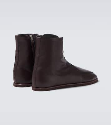 Leather ankle boots | Auralee