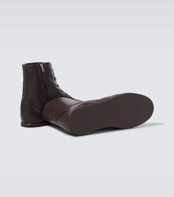 Leather ankle boots | Auralee
