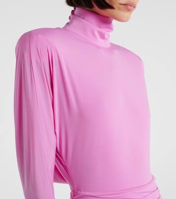 Draped jersey minidress | Alex Perry