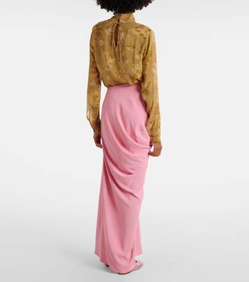 Maxirock aus Crêpe | Dries Van Noten